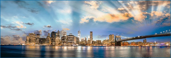 Фотообои бумажные 8л Манхеттен 392*134 (10) №252