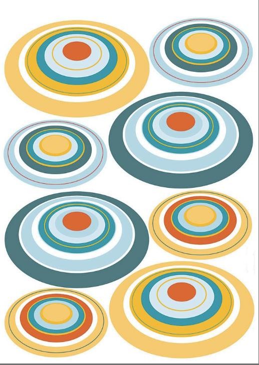 17008 стикер KOMAR "Орбитали" 50см*70см